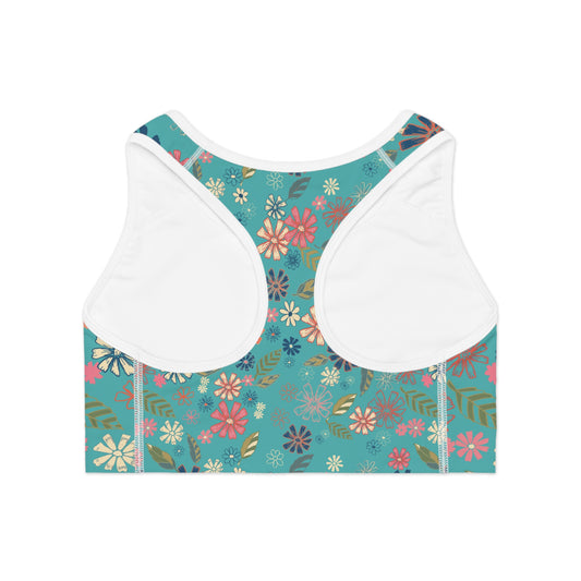 Floral Sports Bra – Comfortable & Stylish Activewear for Fitness Enthusiasts