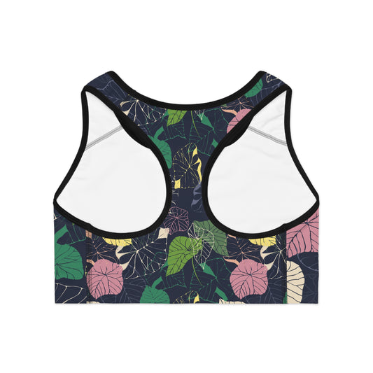 Botanical Print Sports Bra - Comfortable, Stylish Activewear for Any Workout