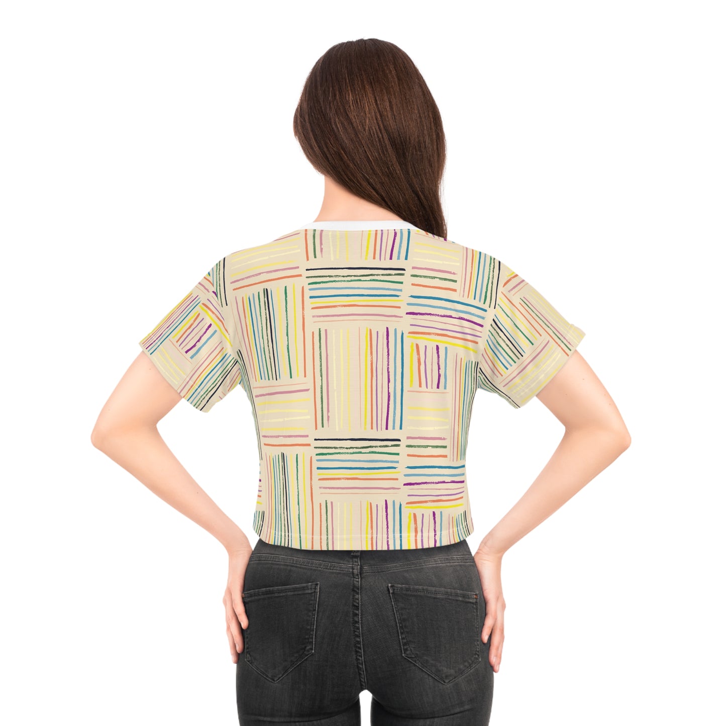 Retro Crop Tee - Beach Box Design