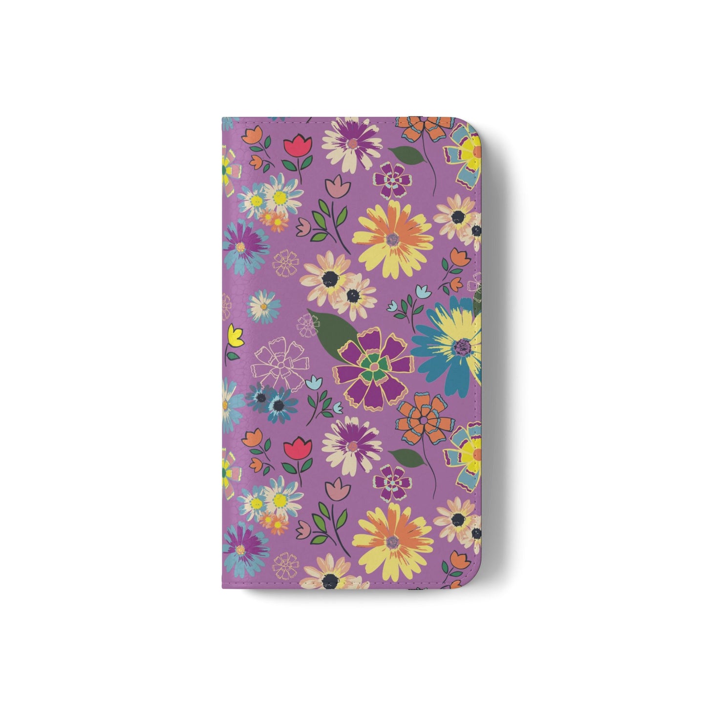 Retro Purple Floral Flip Phone Case ~ Roxy Design