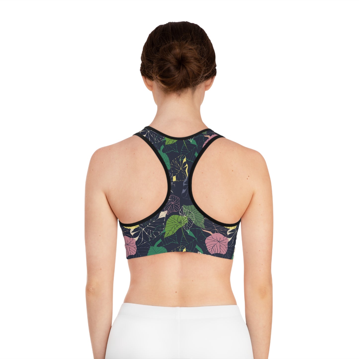 Botanical Print Sports Bra - Comfortable, Stylish Activewear for Any Workout