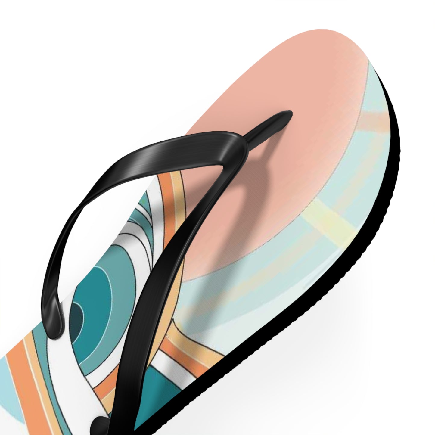Tropical Waves Flip Flops — Beachy Palm Summer Sandals