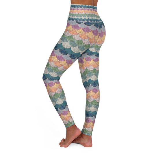 Doily Dolly - High Waisted Yoga Leggings