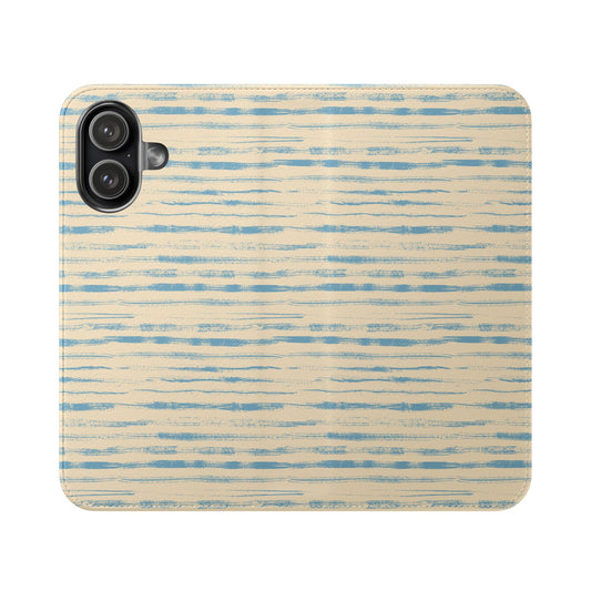 Painted Lines Flip Phone Case ~ Calm of the Coast Design
