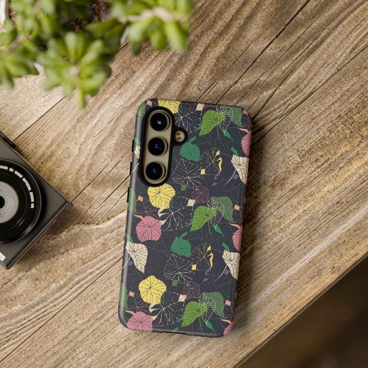 Tough Phone Case - Habour Leaves Design
