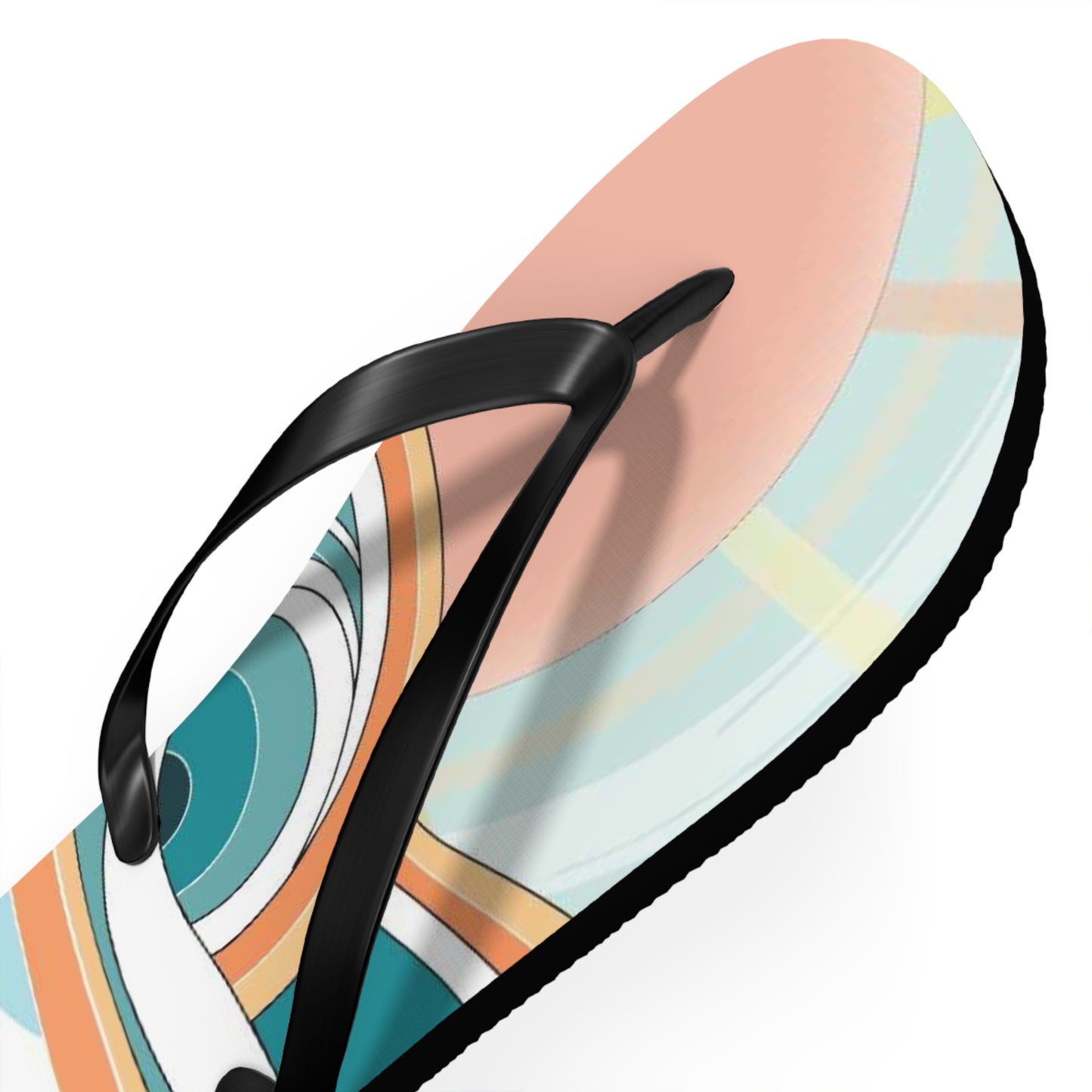 Tropical Waves Flip Flops — Beachy Palm Summer Sandals