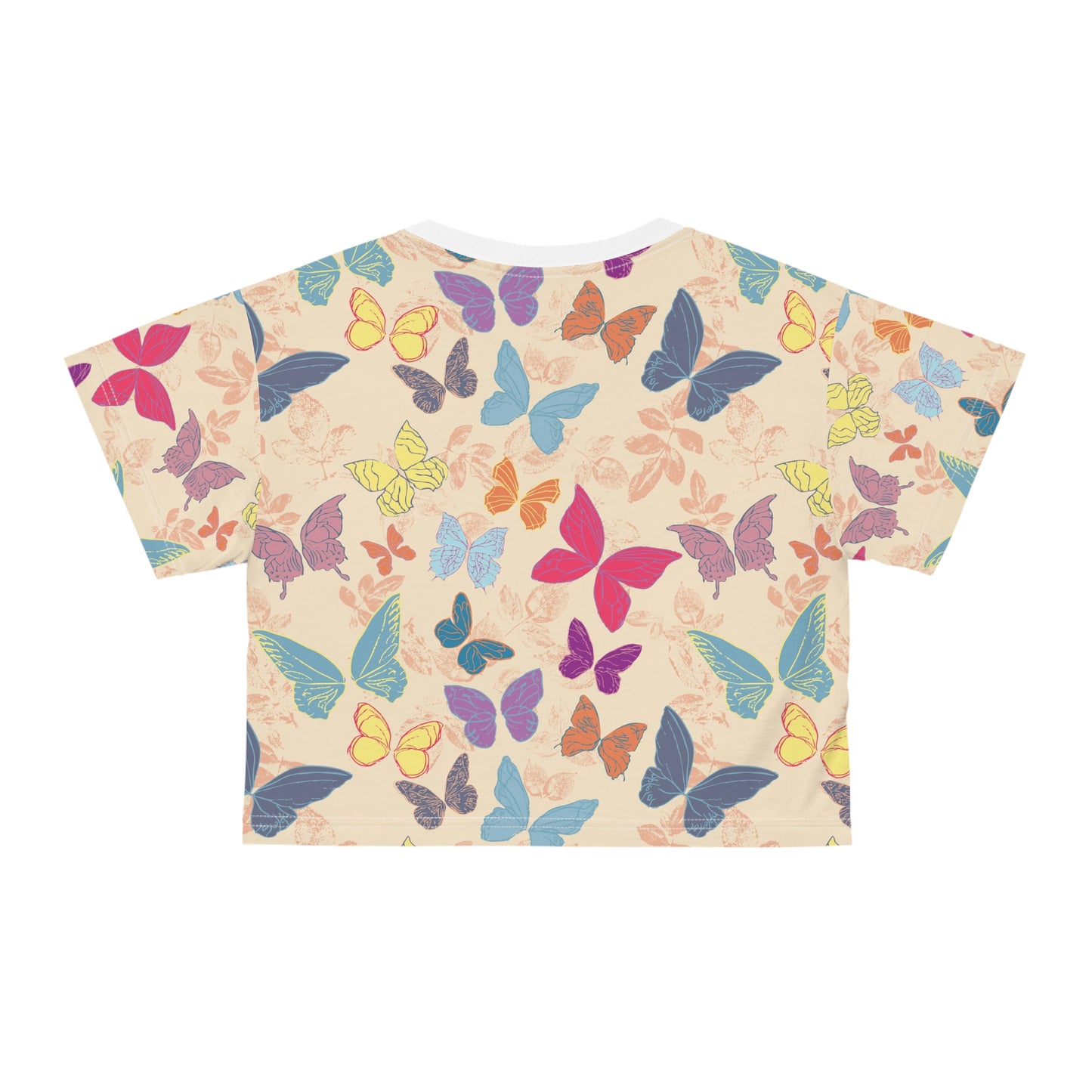 Retro Crop Tee  - Wings Design