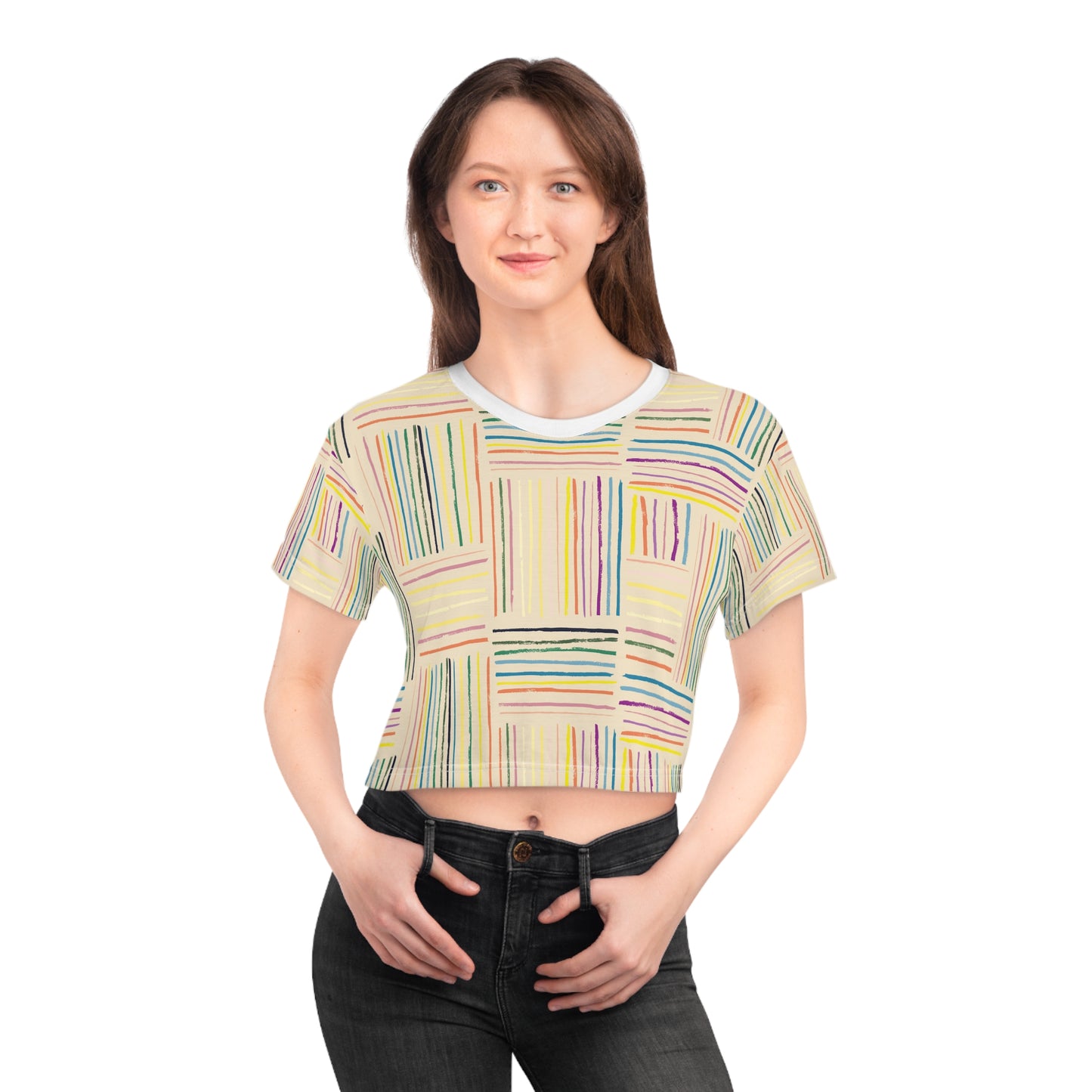 Retro Crop Tee  - Beach Box Design