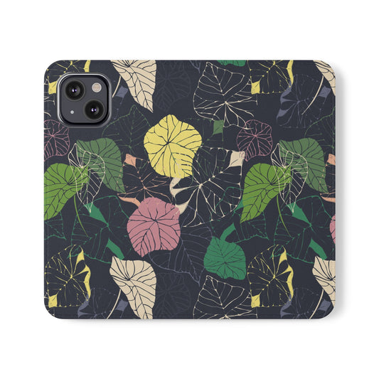 Flip Phone Case ~ Habour Leaves Design