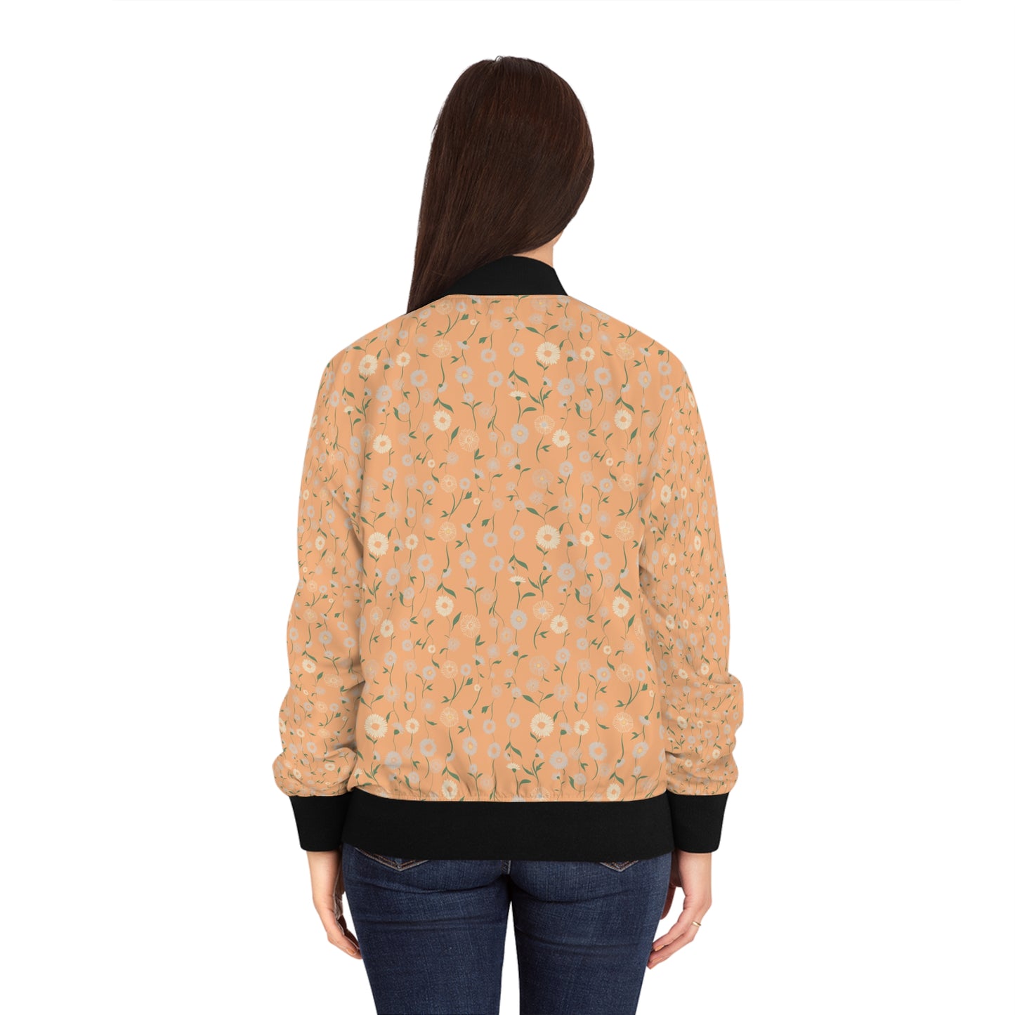 Vintage Bomber Jacket - Daisy Chain Design