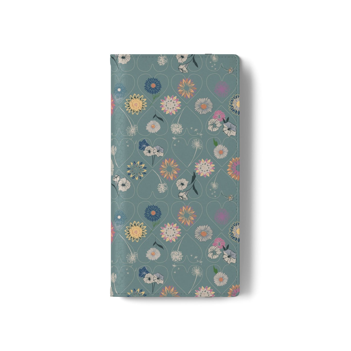 Floral Teal Flip Phone Case ~ Angie Lee Design