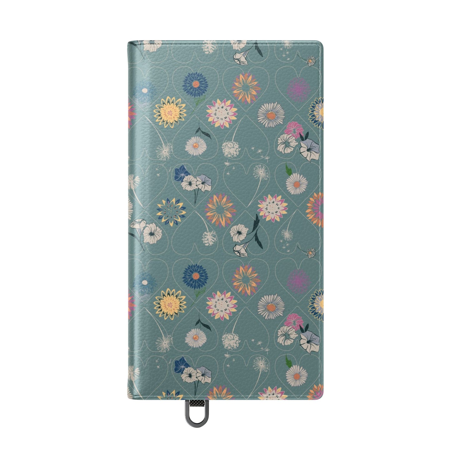 Floral Teal Flip Phone Case ~ Angie Lee Design