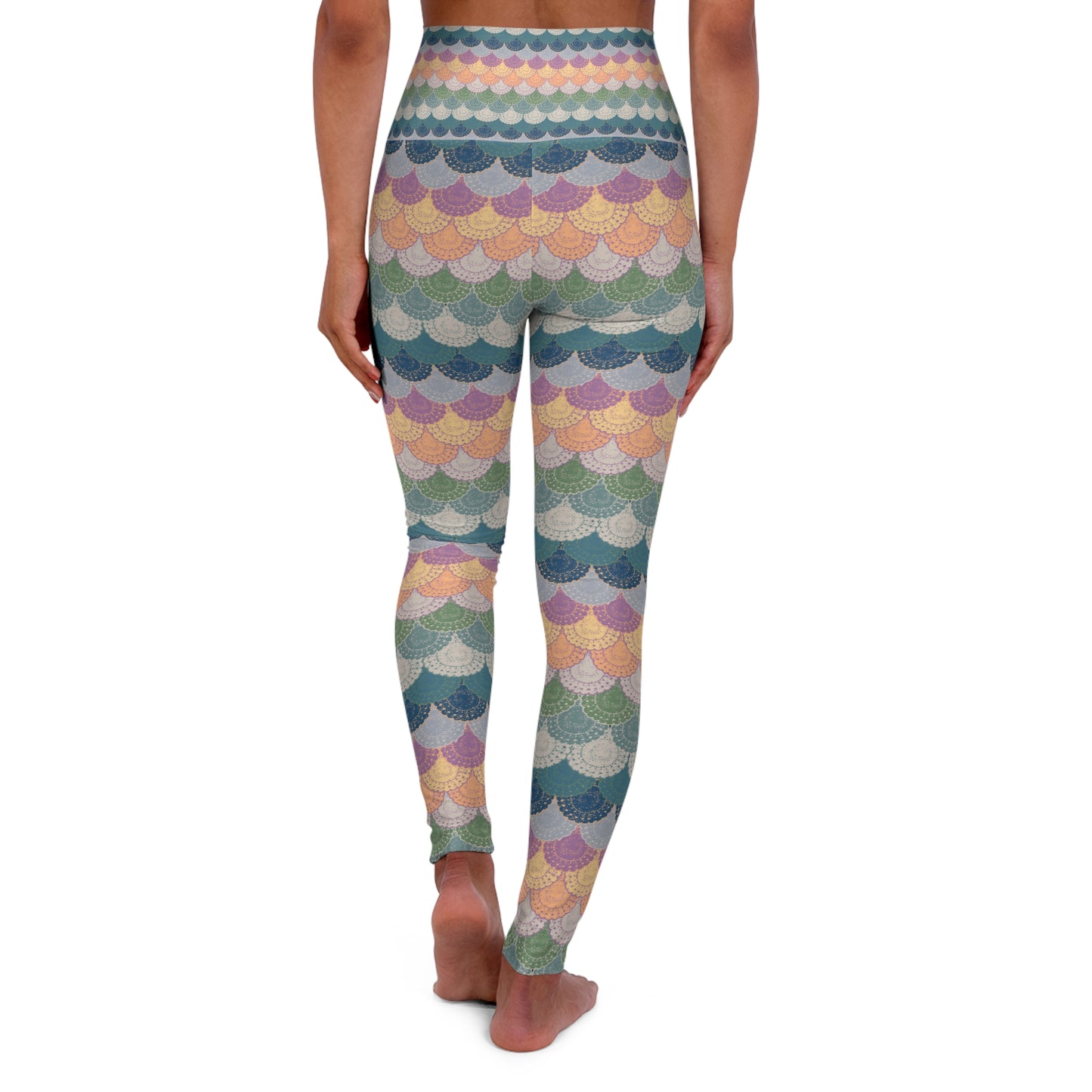 Doily Dolly - High Waisted Yoga Leggings