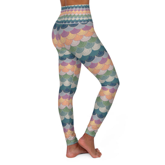 Doily Dolly - High Waisted Yoga Leggings