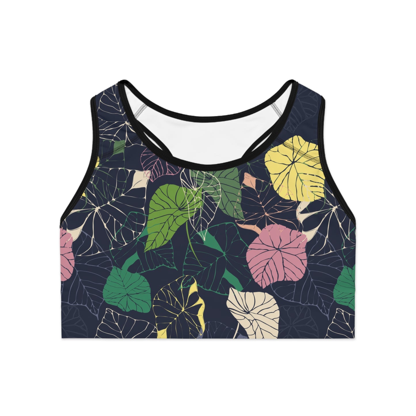 Botanical Print Sports Bra - Comfortable, Stylish Activewear for Any Workout