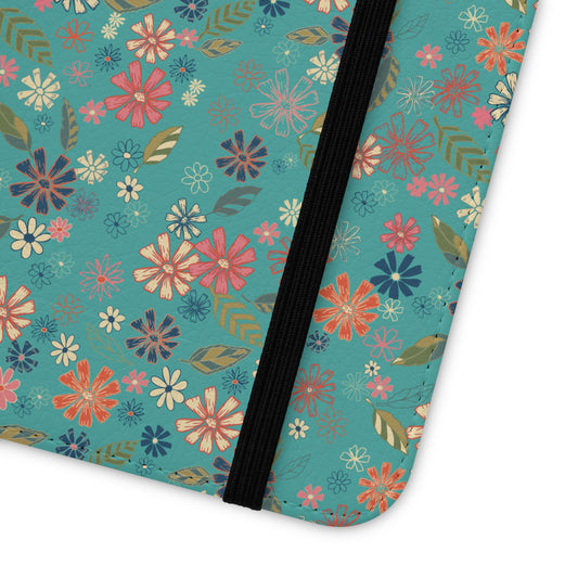 Flip Phone Case — Hippie Blue